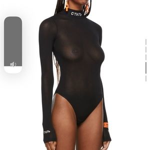 Heron Preston black bodysuit